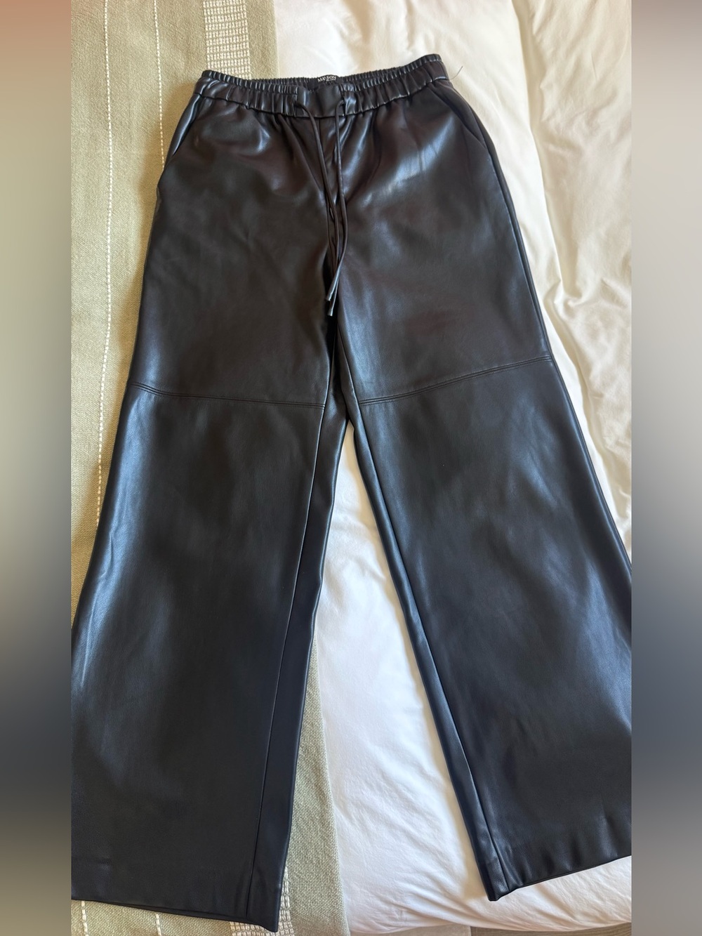 Luxury Black Leather Pants